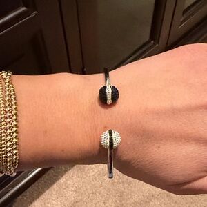 Swarovski Black and Gold Crystal Bracelet